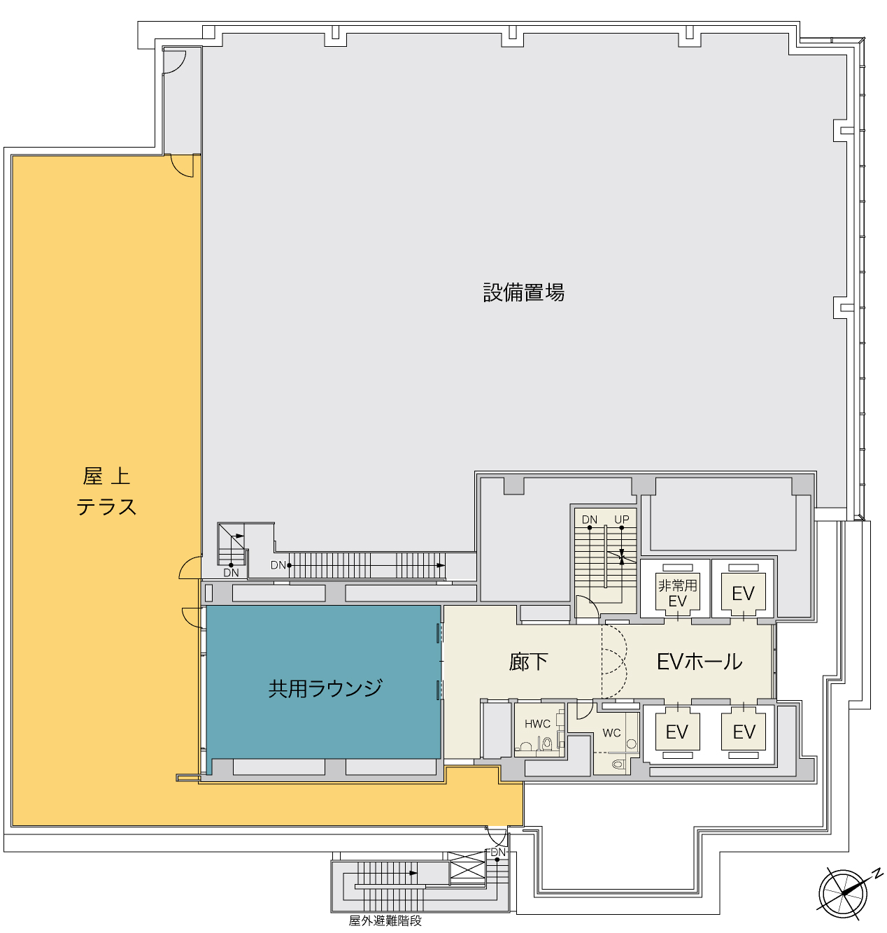 〈12階平面図〉